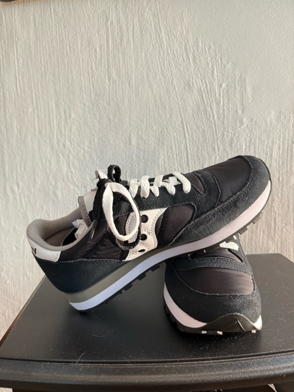 Saucony Black and White Jazz Sneakers